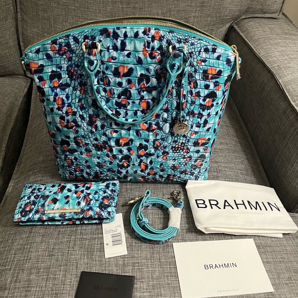 Brahmin LARGE DUXBURY SATCHEL- Frisky Melbourne